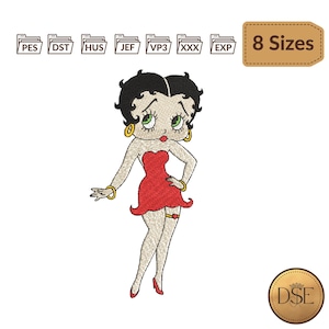 Archivos de diseño de bordado de Betty Boop