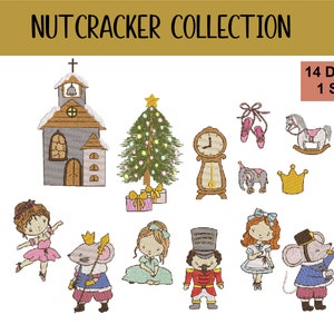 Nutcracker Collection Christmas Embroidery Design Files