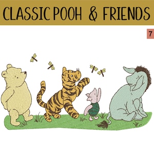 Classic Winnie-The-Pooh & Friends Embroidery Design Files