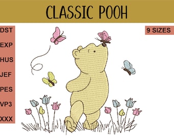 Classic Winnie-The-Pooh Embroidery Design Files