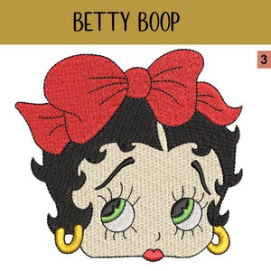 Betty Boop Stickmuster-Datei