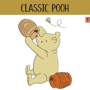 Classic Winnie-The-Pooh Embroidery Design Files