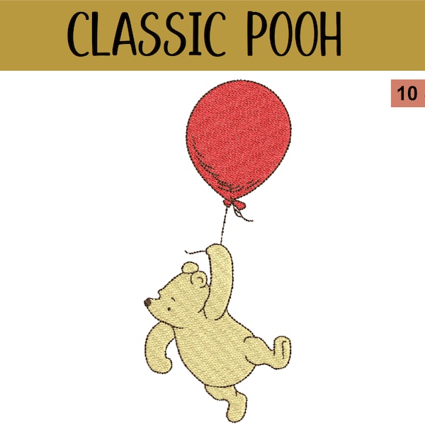 Classic Winnie-The-Pooh Embroidery Design Files