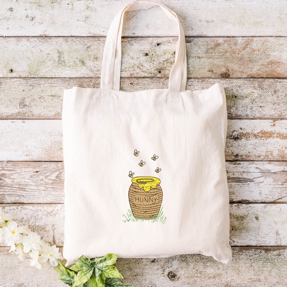 Classic Winnie-the-pooh Honey Pot Embroidery Design Files - Etsy