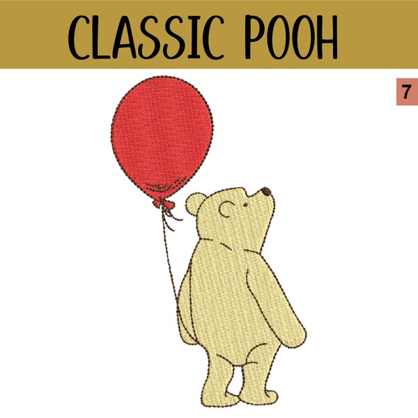 Classic Winnie-The-Pooh Embroidery Design Files