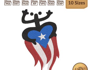 Puerto Rico, Diseño de Bordado Coqui