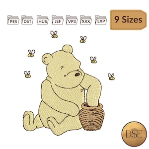 Motif de broderie Winnie l'ourson