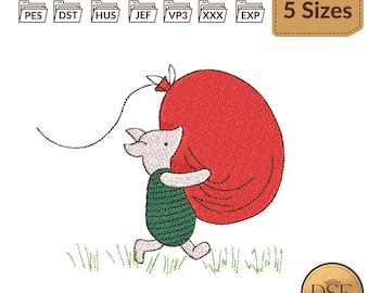 Piglet Embroidery Design