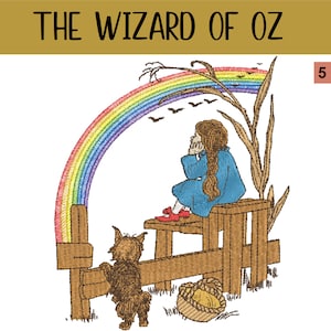The Wizard Of Oz, Rainbow Embroidery Design Files
