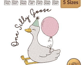 Borduurontwerp One Silly Goose