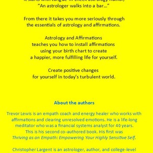 Book Astrology and Affirmations: Tapping Into Your Inner Genius signed by author, Trevor Lewis image 6