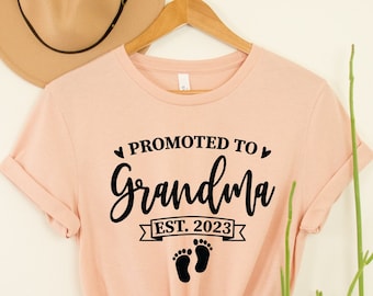 Promoted to Grandma Shirt, Baby Announcement, First Time Grandma