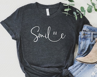 Smile Bella Canvas T-Shirt, Positive Message Shirt