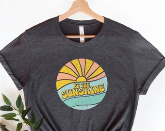 Be The Sunshine Bella+Canvas T-Shirt, Retro Graphic Tee