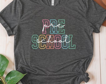 In My Preschool Era Shirt, First Day of School Tee, Bella+Canvas