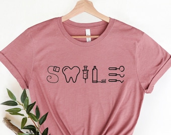 Smile Dental T-Shirt, Dentist Gift, Graduation Gift