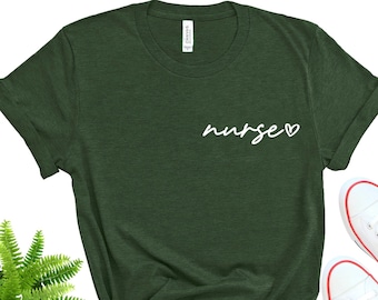 Nurse Life Bella+Canvas Tee, RN Gift