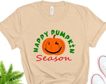 Hello Pumpkin Season Bella Canvas Tee, Fall Women's Shirt
