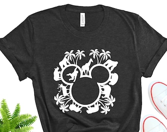 Safari Zoo Animal Kingdom Shirt, Mouse Ear Vacation Tee