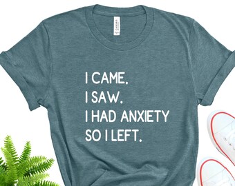 Funny Anxiety Introvert Shirt, Sassy Women's Tee