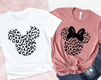 Leopard Print Mickey Mouse Safari Shirt, Animal Kingdom Tee
