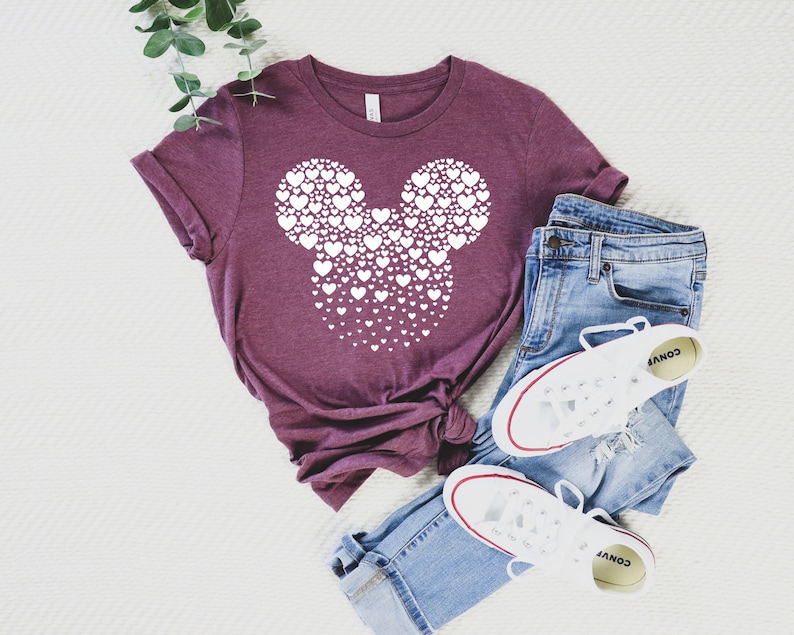 Minnie Mouse Heart Ears Shirt, Disney Trip Tee zdjęcie 3