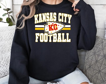 Sudadera unisex de cuello redondo de los Kansas City Chiefs - Vintage