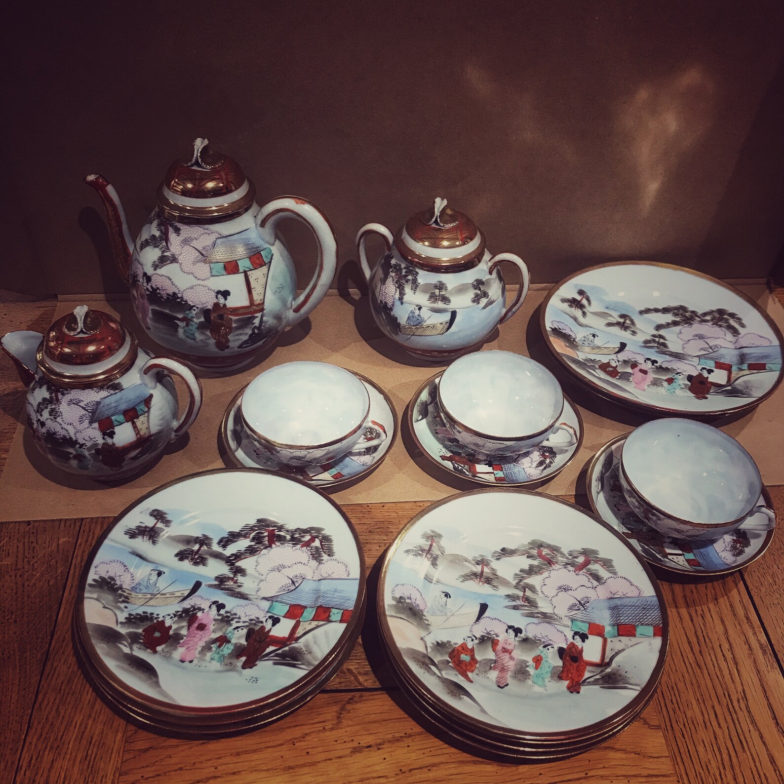 Vintage Japanese Eggshell China Tea Set Etsy UK