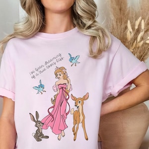 Giselle Enchanted Pink Tee, True Love&#39;s Kiss Fairytale Princess T-Shirt, Disneyland Disney World Outfit, Disney Vacation