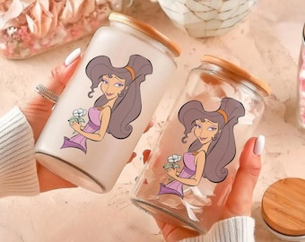 Megara Glass Cup, Hercules Meg Magical Coffee Cup, Disney Glassware, 90s Movies