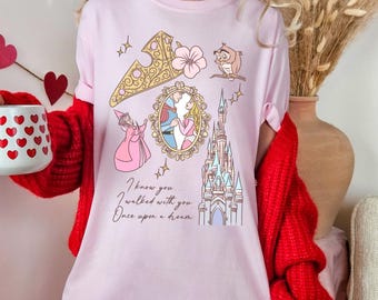 Once Upon a Dream Pink Tee, Sleeping Beauty Disney T-Shirt, Princess Aurora Outfit, Disney Vacation