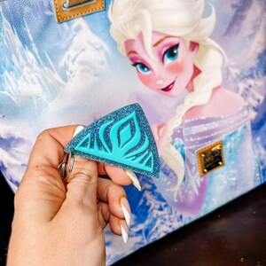 Princess Crown Bag Charms, Rapunzel, Elsa, Tiana, Aurora Keychain, Acrylic Keychain, Gift Ideas, Disney Accessories image 3