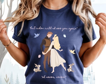 Sleeping Beauty Inspired Crop or Full-Length Shirt, Aurora and Prince Philip Shirt, Disneyland Disney World Outfit, Disney Quotes