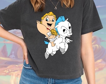 Baby Hercules & Pegasus Boxy Crop Tee, Hercules T-Shirt, Disneyland Disney World Outfit, Disney Vacation