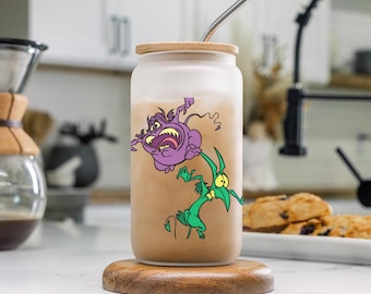 Pain & Panic Glass Cup, Hercules Glass, 90s Movie Coffee Cup