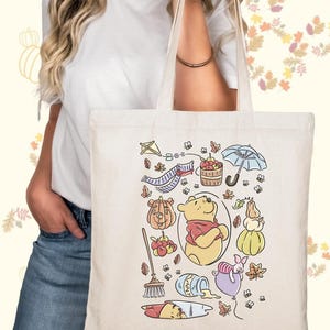 Winnie the Pooh Fall Tote Bag, Disneyland Magic Kingdom