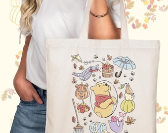Winnie the Pooh Fall Tote Bag, Disneyland Magic Kingdom