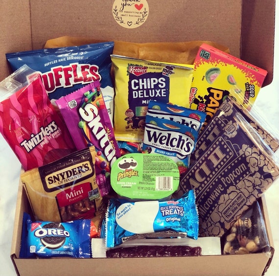 Movie Snack Box Variety Box Gift Box Etsy