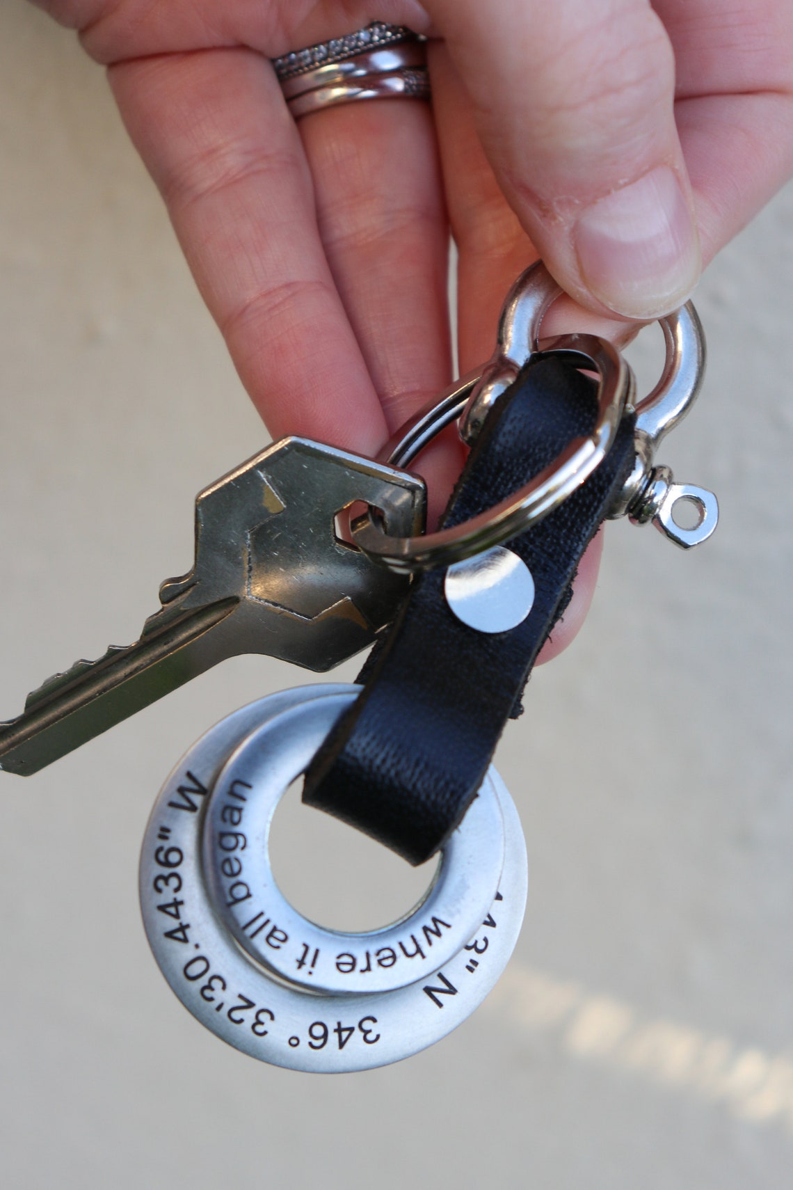 Custom stamp keychainCustom Keychain for Etsy