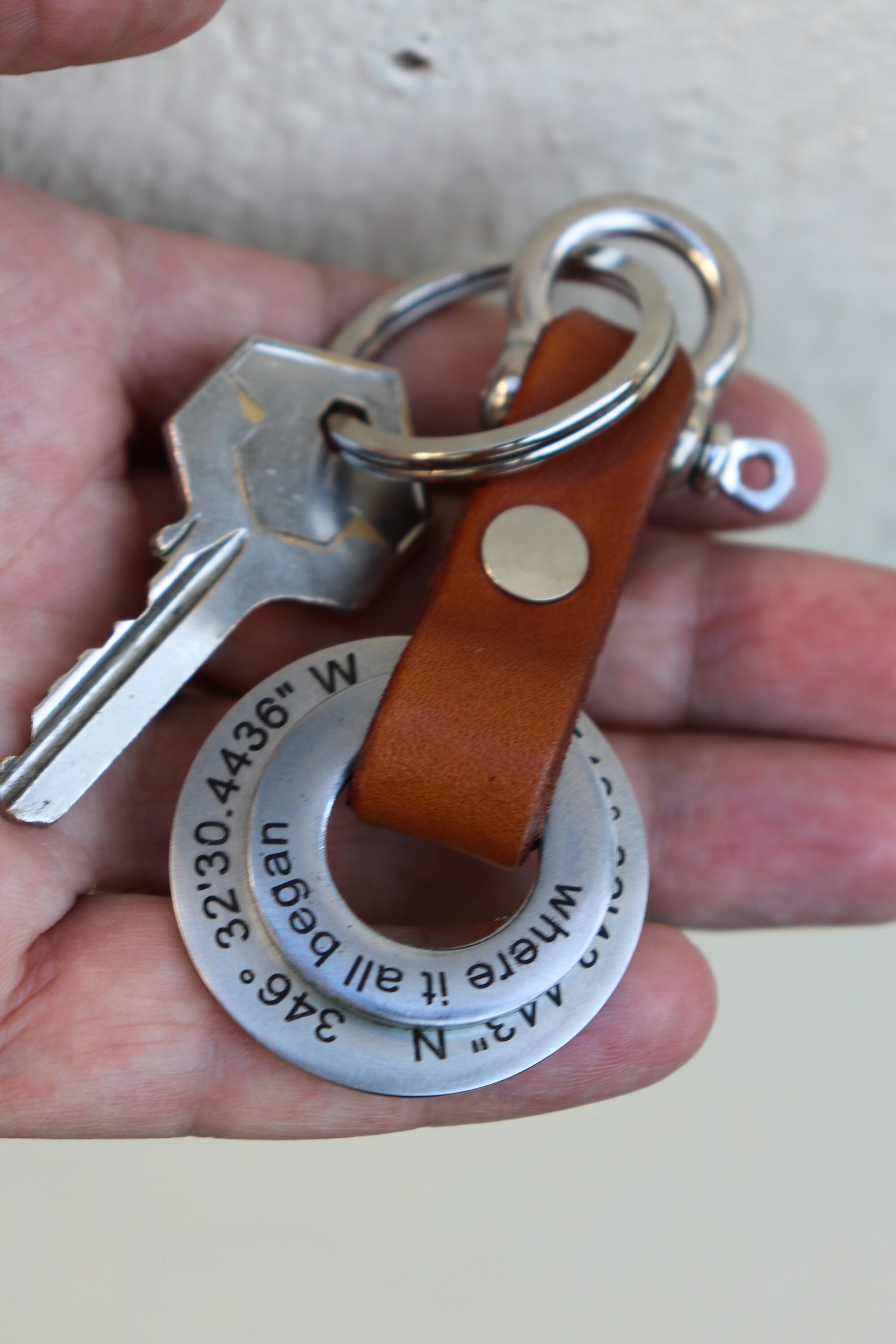 Personalized men gift keychain Custom mens keychainFathers Etsy