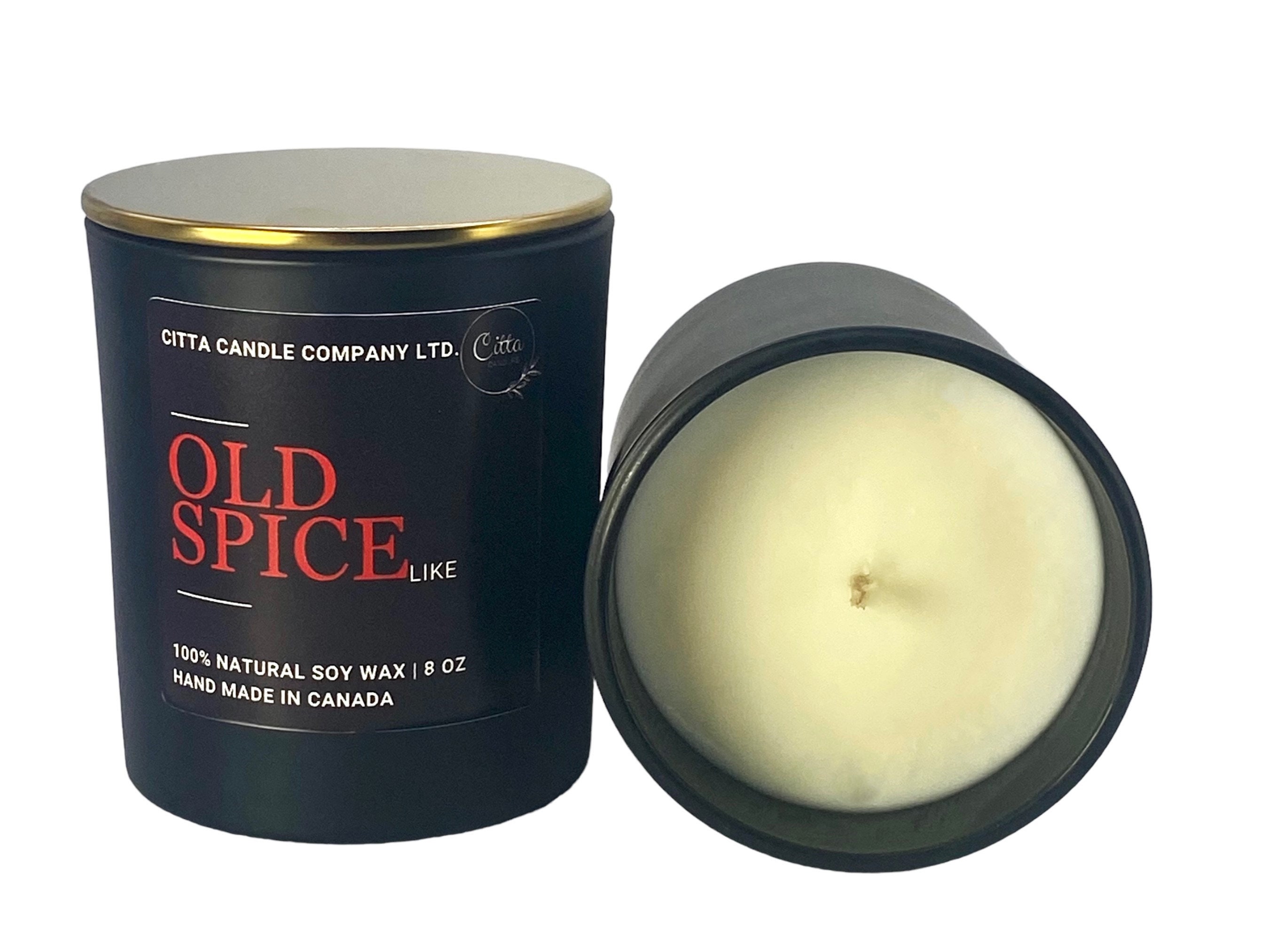 holiday candle, calming soy blend wax candle gag gift jar tin