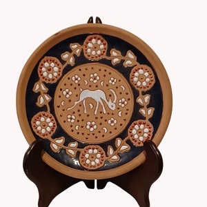 Greek Clay Pottery Plate