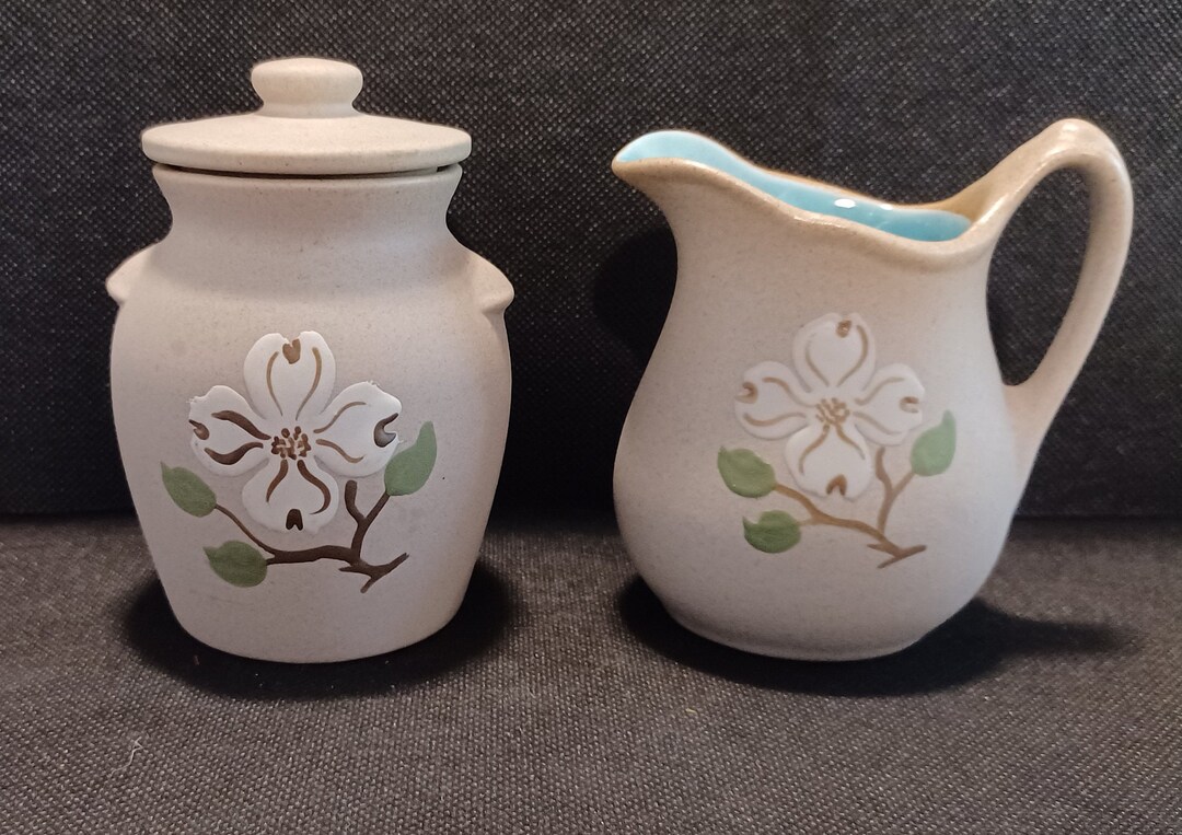 Pigeon Pottery Sugar and Creamer Set Etsy