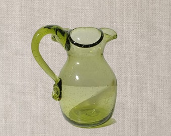 Jamestown Glasshouse Avocado Green Pitcher