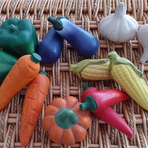 Painted Ceramic Fruit