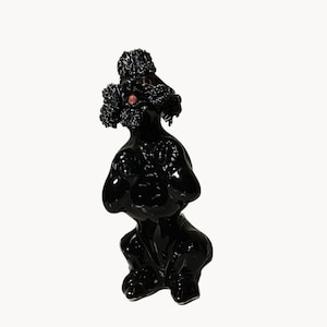 Black Poodle Collectible Figure
