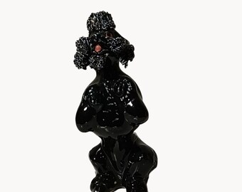 Black Poodle Collectible Figure