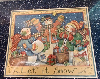 Lang and Wise Collectibles Susan Winget Holiday Serving Platter 1998, boxed