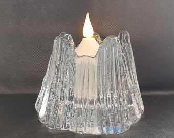 Nybro Glasbruk Swedan Crystal Candle Holder