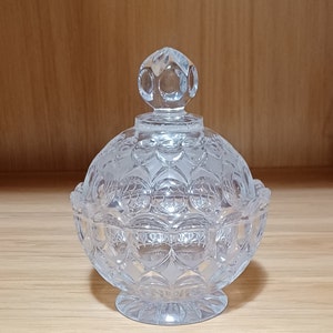 Clear Glass Covered Dish